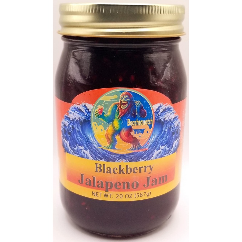 Beachsquatch Blackberry Jalapeno Jam, 20 Ounce Jar