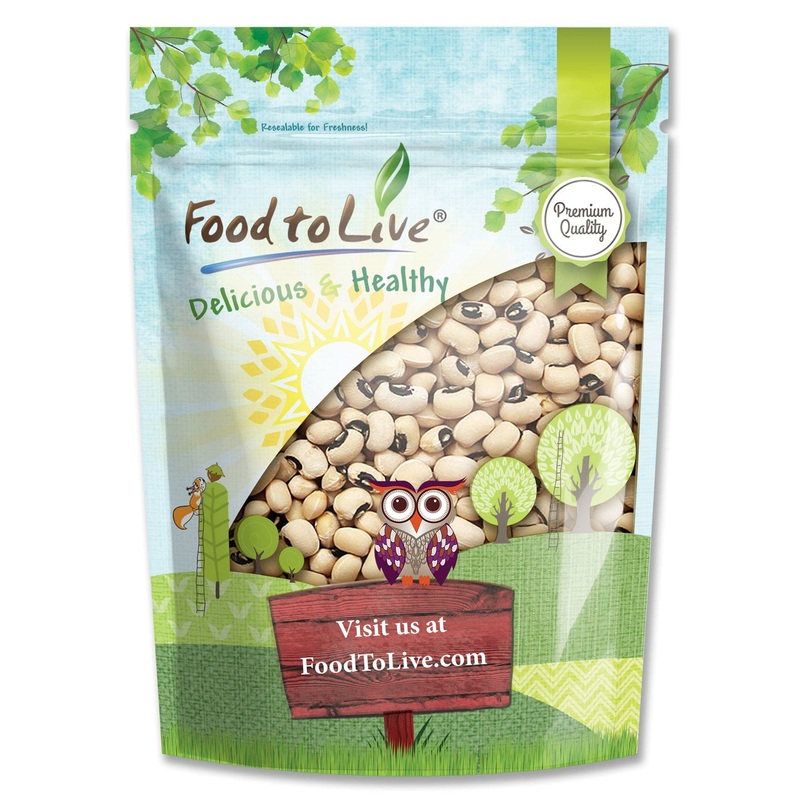 Black-Eyed Peas, 2 Pounds – Raw Dried Whole Cow Peas, Kosher, And Vegan, Sproutable, Bulk Black-Eyed Peas. High In Dietary Fiber