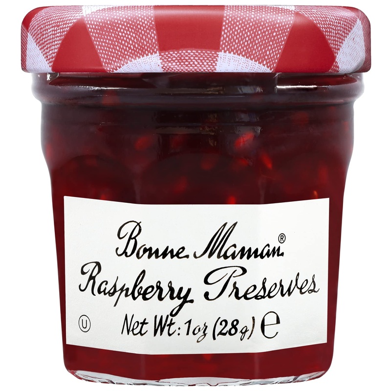 Bonne Maman Raspberry Preserves, Mini Jars (Pack Of 60 Jars)