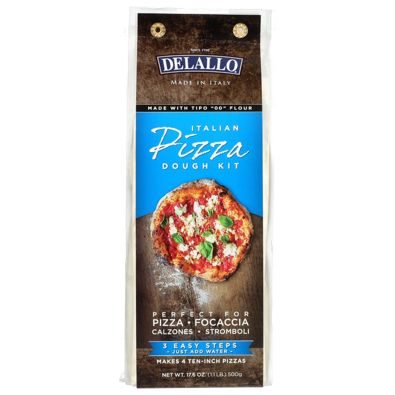 Delallo Italian Pizza Dough Kit, 17.6 Ounces (Pack Of 10)