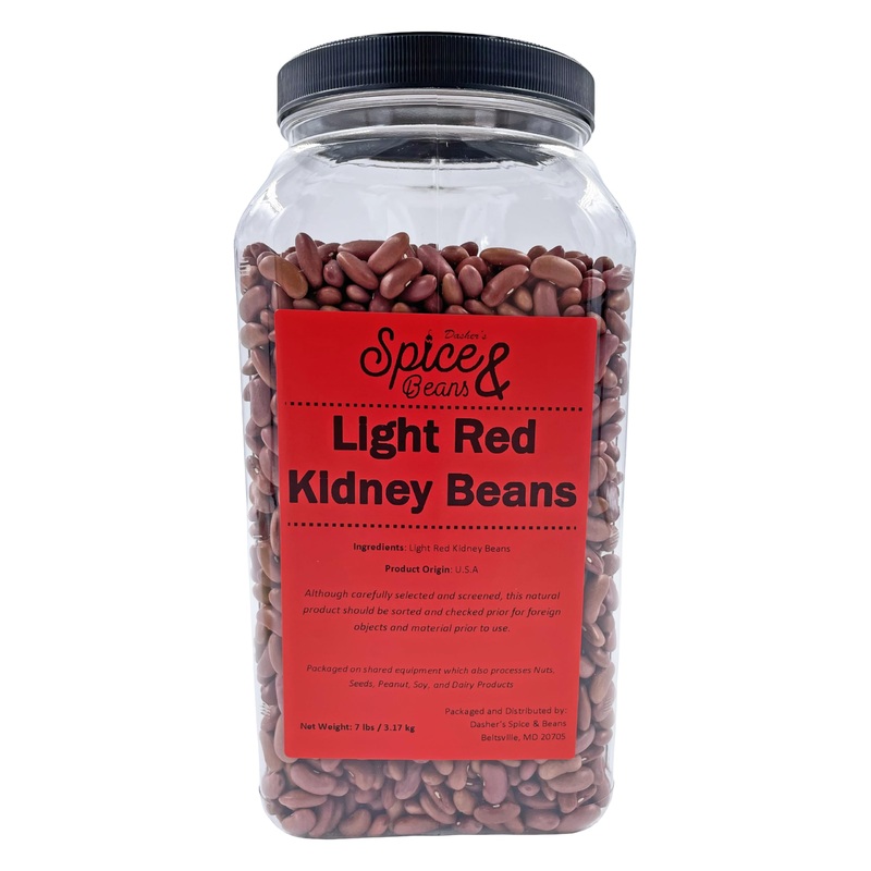 Dried Light Red Kidney Beans By Dasher’S Spice & Beans | Pantry Staple | 7 Lbs.