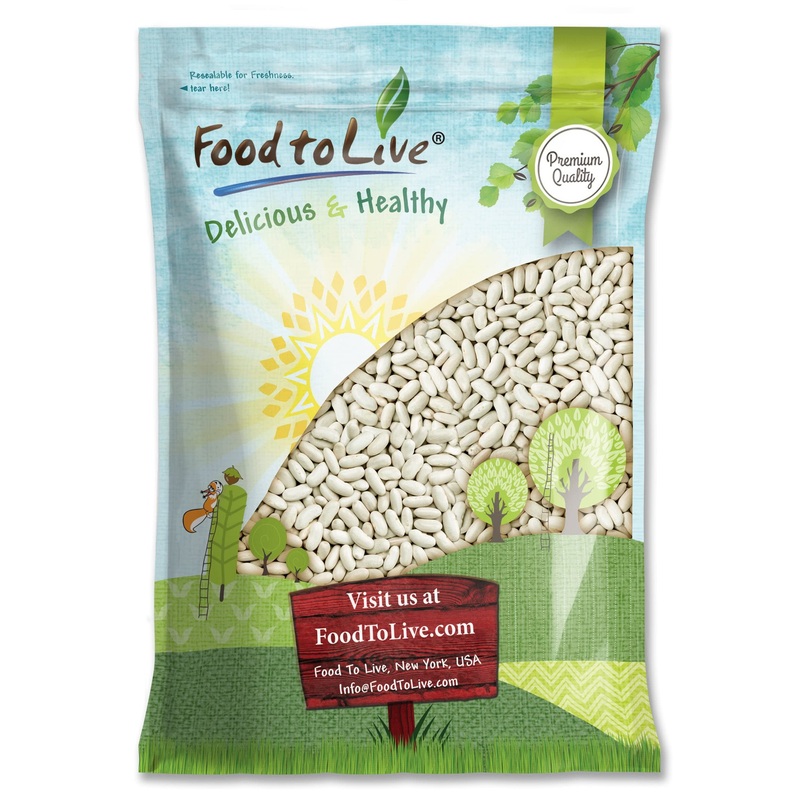 Food To Live – Cannellini Beans, 10 Pounds Dried White Kidney Beans, Sproutable, Vegan, Kosher, Sirtfood, Bulk. Rich In Fiber, P