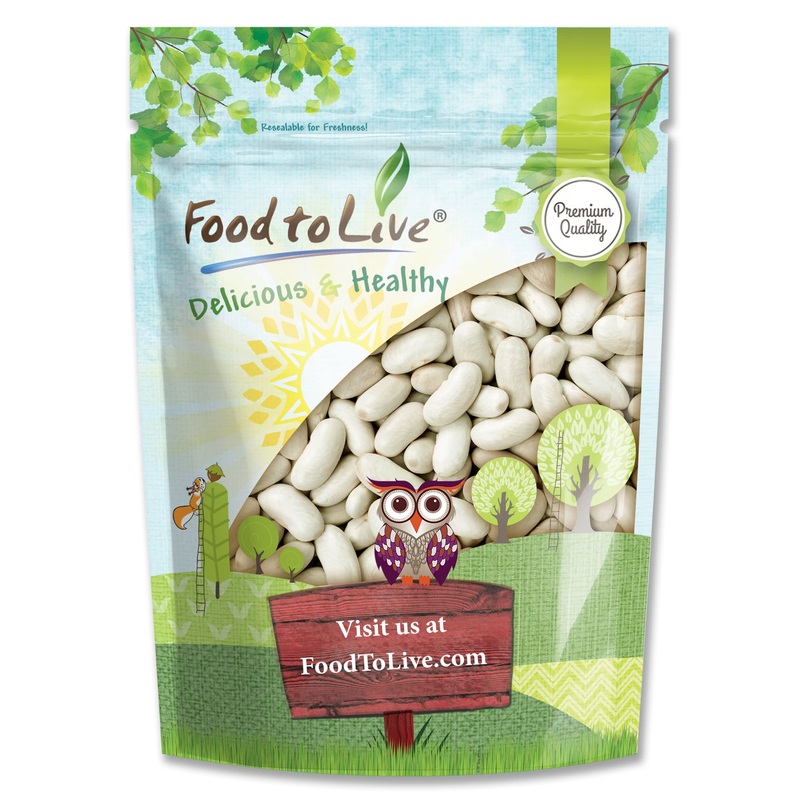 Food To Live – Cannellini Beans, 3 Pounds Dried White Kidney Beans, Sproutable, Vegan, Kosher, Sirtfood, Bulk. Rich In Fiber, Pr
