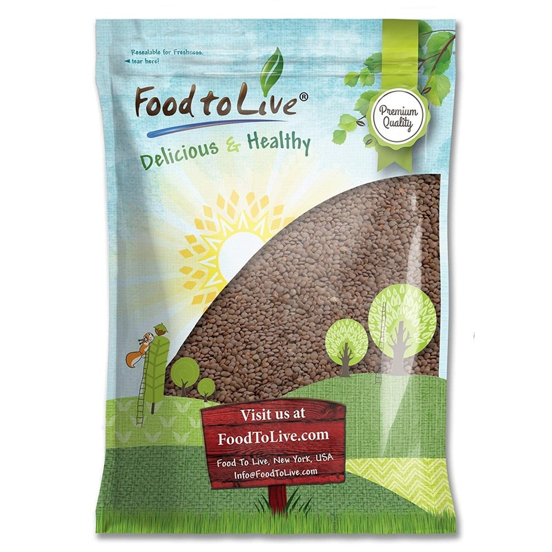 Food To Live Whole Red Lentils, 10 Pounds – Dry Raw Beans, Sproutable, Vegan, Kosher, Bulk. Easy To Cook. Good Source Of Folate,