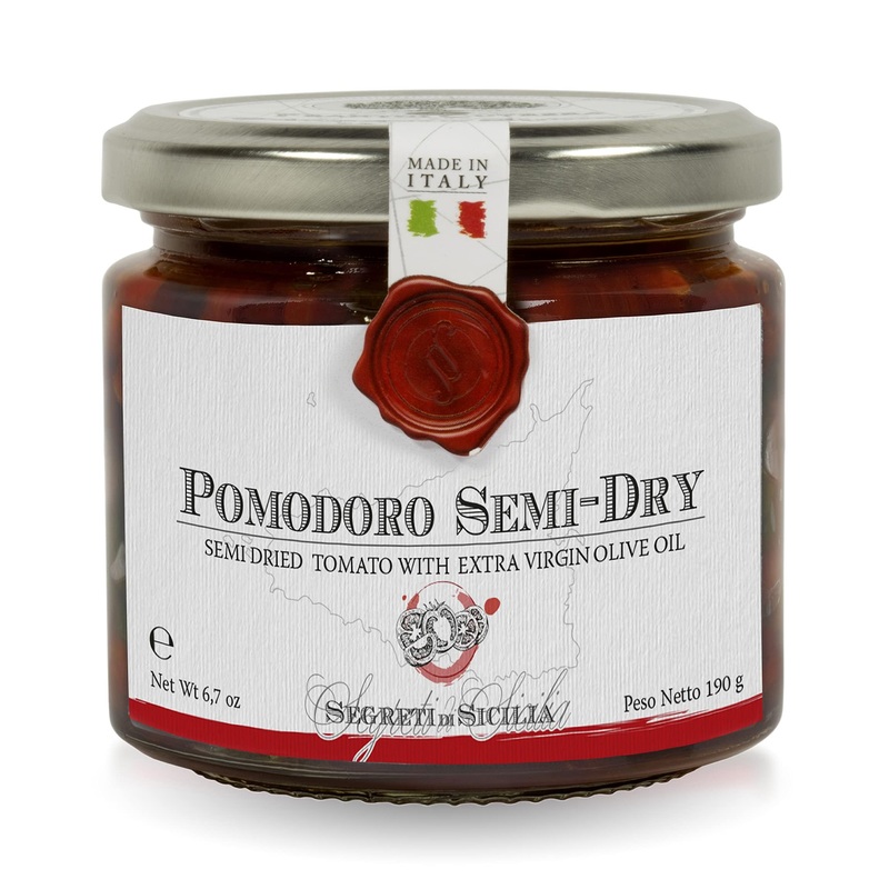 Frantoi Cutrera – Pomodorino Semi Secco – Semi-Dried Cherry Tomatoes In Extra Virgin Olive Oil, Product Of Italy, 6.7Oz