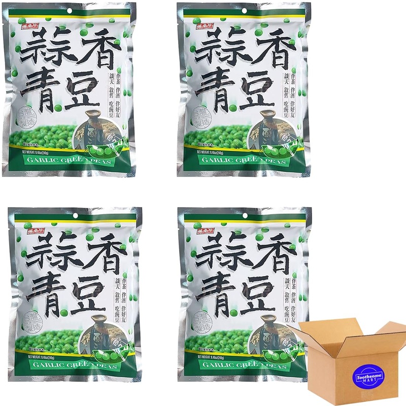 Garlic Green Peas 240G/8.46Oz Pack Of 4