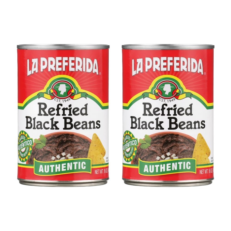 La Preferida Authentic Refried Black Beans, 16 Oz, 2 Ct