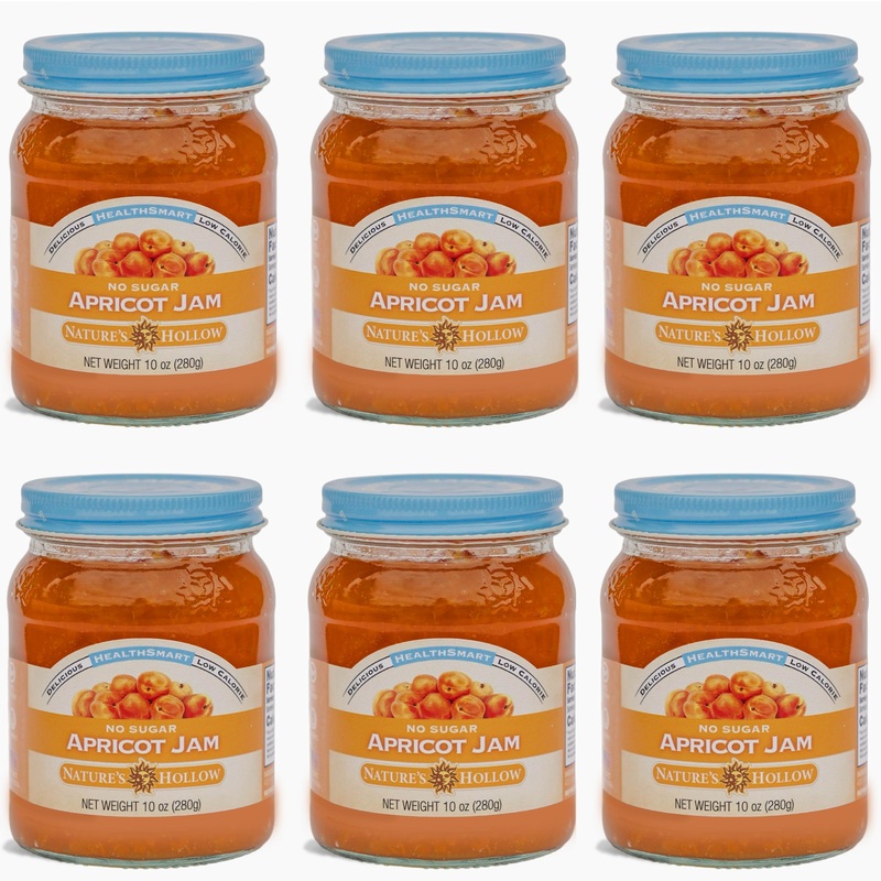 Nature’S Hollow Apricot Jam: Sugar Free Jam And Preserves, Low Cal, Non Gmo, Keto Jam, Vegan, Gluten Free, And Diabetic Friendly