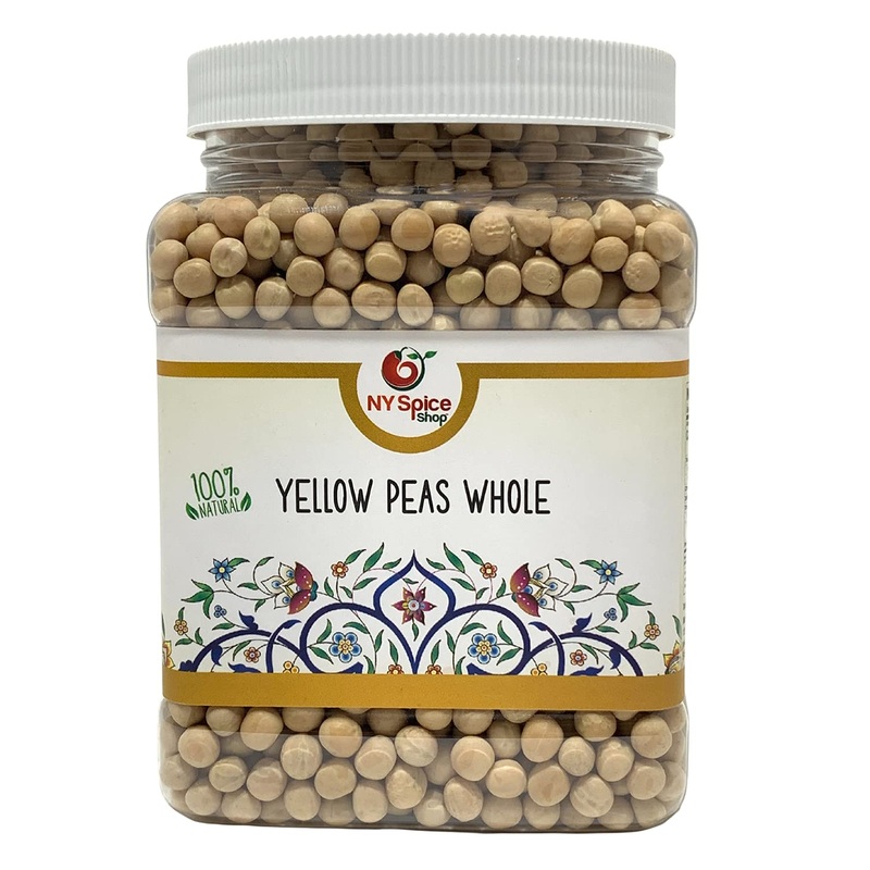 Ny Spice Shop Whole Yellow Peas – 3 Pound (Lbs.) Dry Yellow Peas – Pure & All-Natural Beans – Healthy & Delicious – Protein & Fi