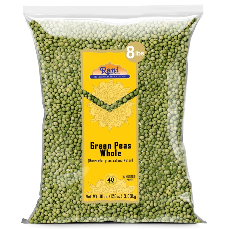 Rani Green Peas Whole, Dried (Marrowfat Peas, Vatana, Matar) 128Oz (8Lbs) 3.63Kg Bulk ~ All Natural | Vegan | Kosher | Gluten Fr