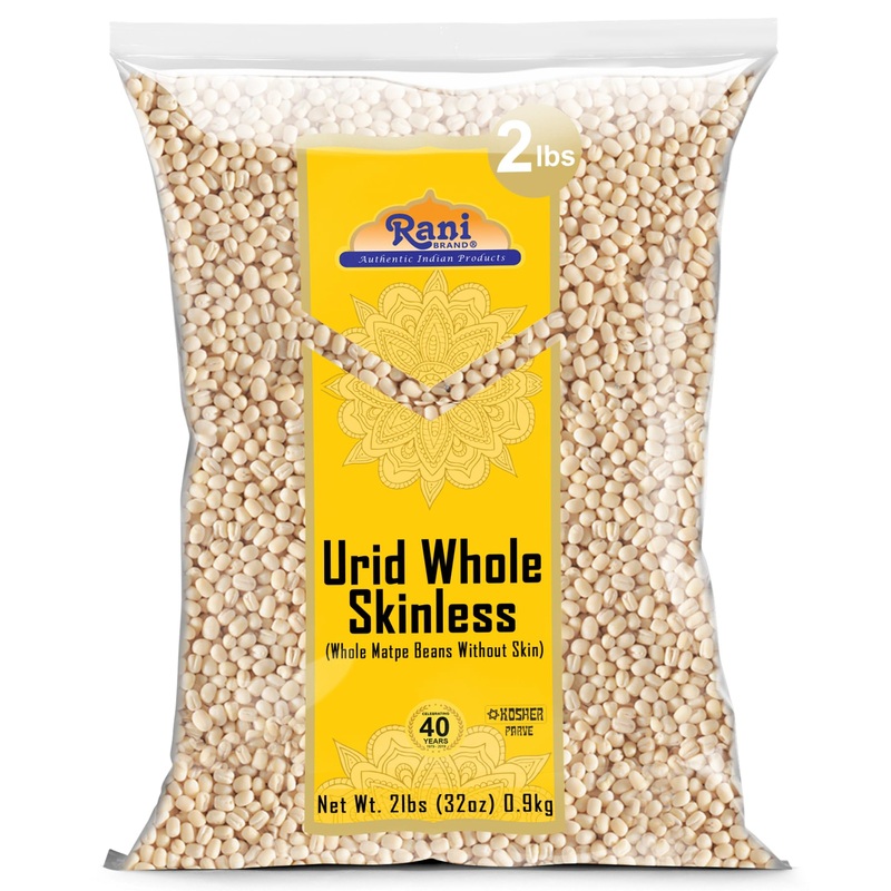 Rani Urid/Urad Gota White (Matpe Beans Skinless) Indian Lentils 32Oz (2Lbs) 908G ~ All Natural | Gluten Friendly | Non-Gmo | Kos