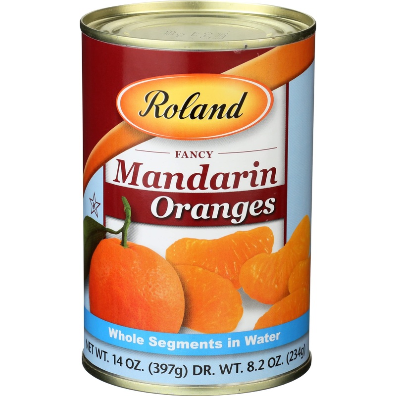 Roland Foods Fancy Whole Mandarin Orange Segments In Water, 14 Ounce Can, Pack Of 1