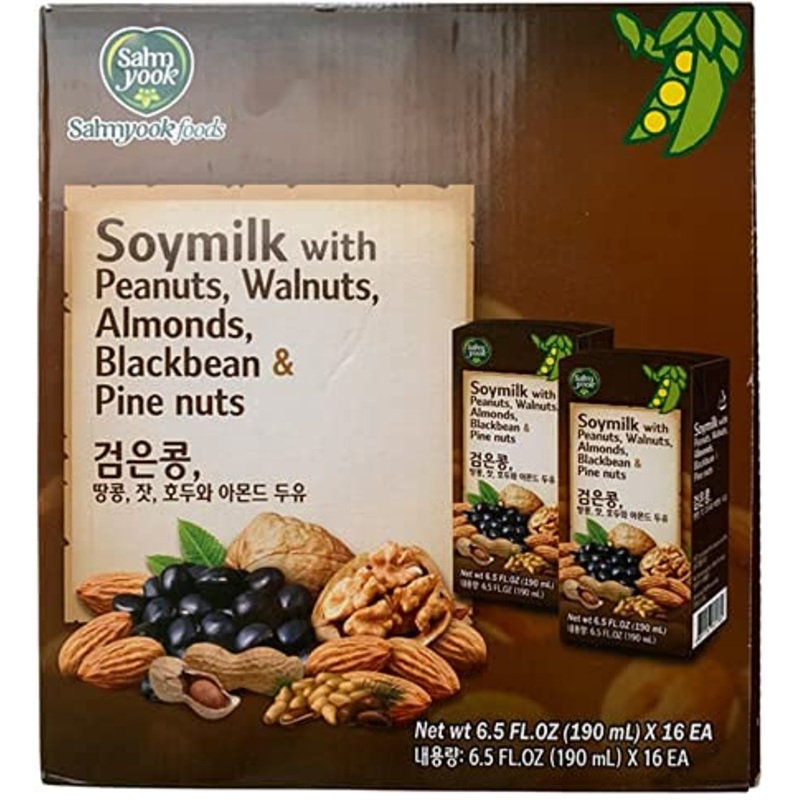 Sahmyook Black Bean With Walnut & Almond Soy Milk (Pack Of 16)
