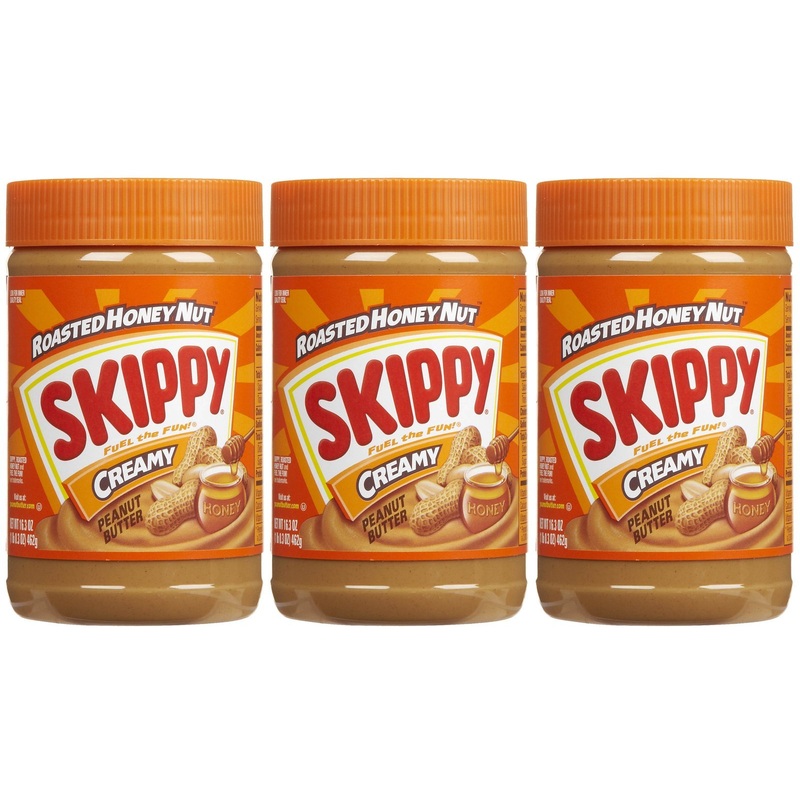 Skippy Peanut Butter, Creamy Roasted Honey Nut, 16.3 Ounce (Pack Of 3)