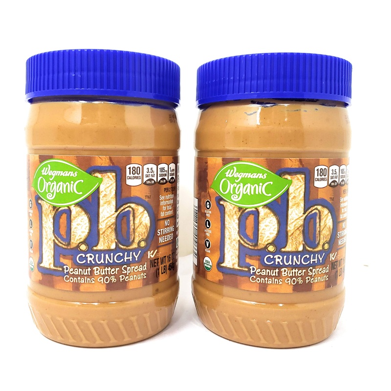 Wegmans Organic Crunchy Peanut Butter Spread (2 Pack, Total Of 32Fl.Oz)
