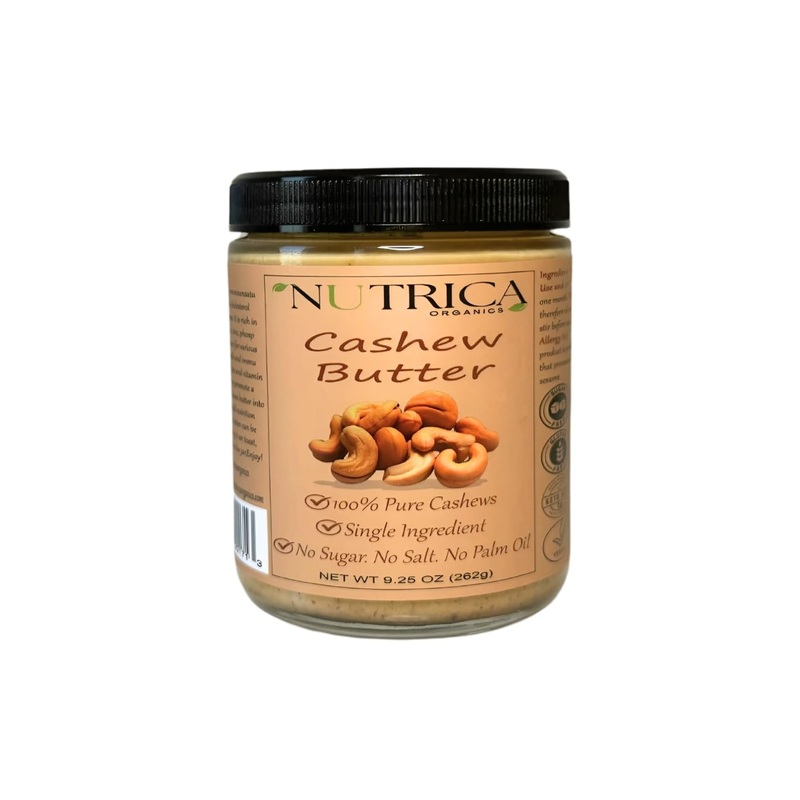100% Pure Cashew Butter, Single Ingredient, No Salt, No Sugar, No Palm Oil, No Additives, Vegan, Plant Based Protein, Premium Ro