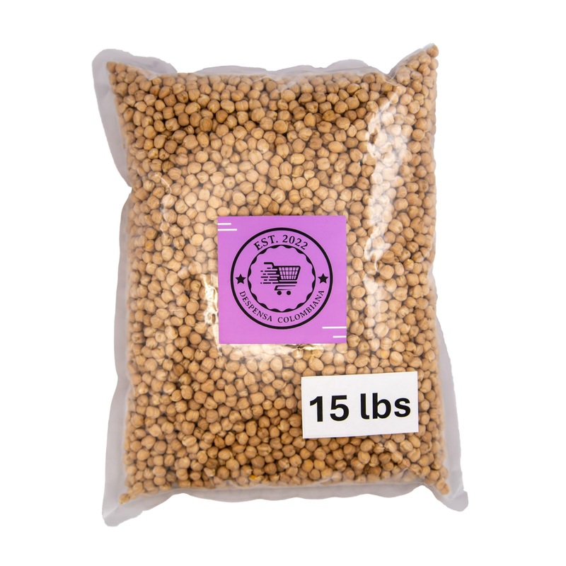 15 Lbs Chick Peas Bulk – Garbanzo Beans Dry – Bulk Chickpeas Grown In Usa – Triple Cleaned Chick Peas Bulk – Despensa Colombiana
