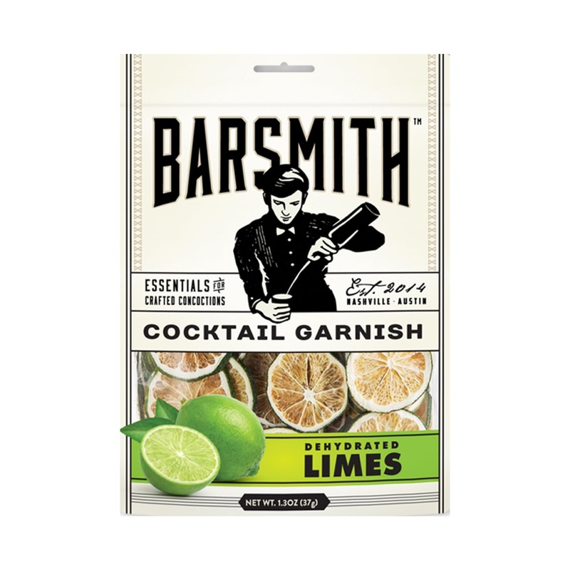 Barsmith Dehydrated Lime Slices (17.64Oz) In Mylar Bag – Real Lime Garnish For Cocktails, Mocktails, Tea & Cooking – Tangy Citru