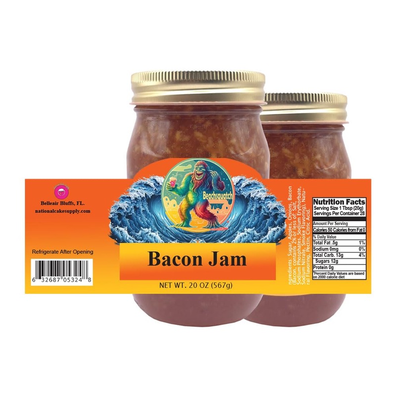 Beachsquatch Bacon Jam, 20 Ounce Jar – 2 Pack
