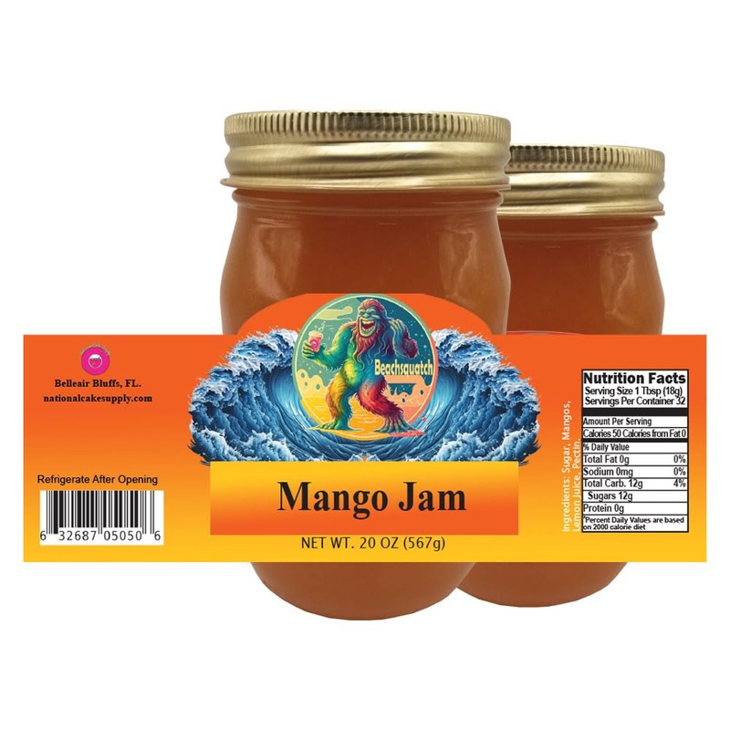 Beachsquatch Mango Jam, 20 Ounce Jar – 2 Pack