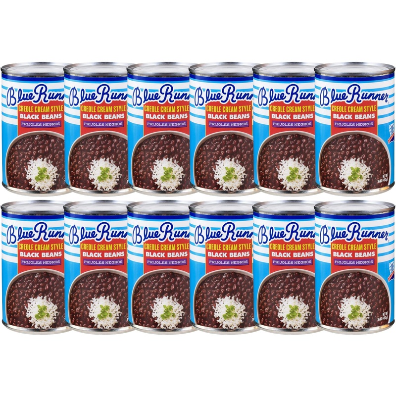 Blue Runner Creole Cream Style Black Beans 16 Ounce (Pack Of 12)