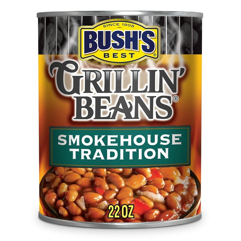 Bush’S Best Grillin’ Beans, Smokehouse Tradition, 22Oz Can (Pack Of 12)