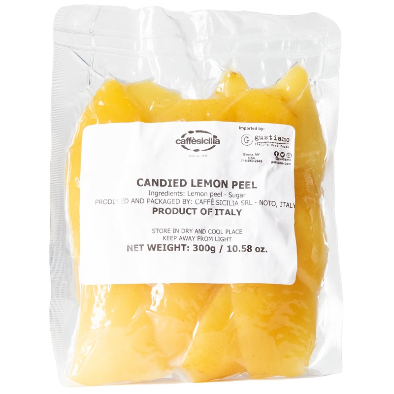 Candied Lemon Peels – Caffe’ Sicilia Noto – Sicily – 300G/10.5 Oz