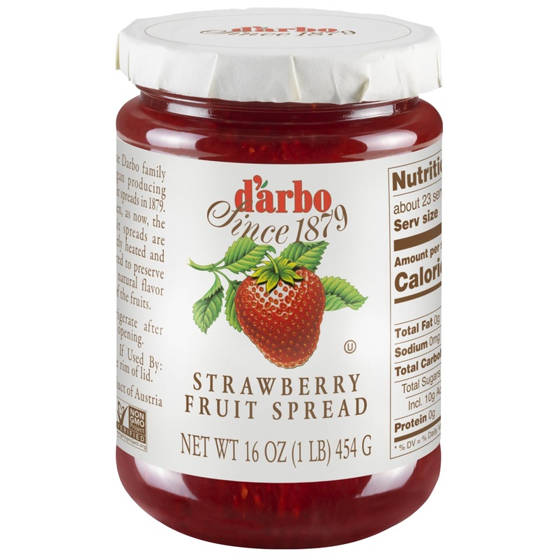 Darbo All-Natural Strawberry Fruit Spread, 16 Oz (2 Pack) | Crafted Tradition | Pure Fruit Flavor No Artificial Preservatives-En