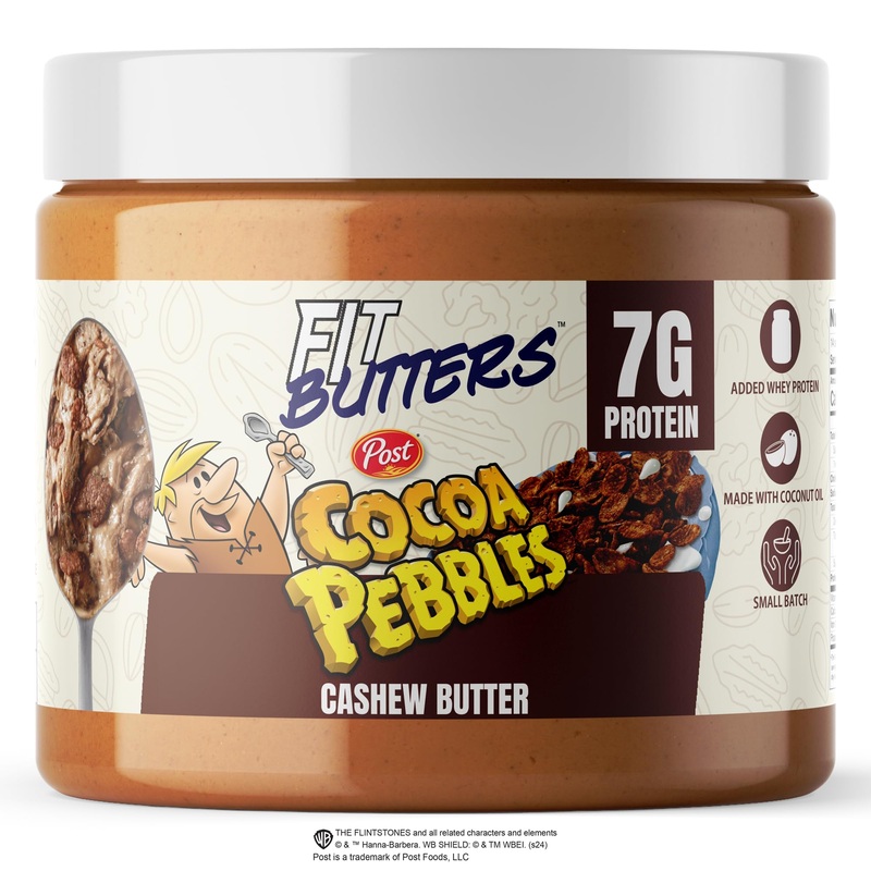 Fit Butters Cocoa Pebbles Cashew Butter – Added Protein And Coconut Oil, Low Carb, Low Sugar, Complete Protein Dessert Flavored