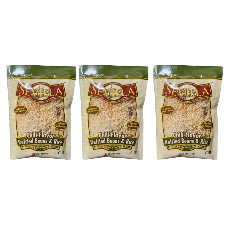 Generic Refried Beans & Rice, Chili Flavor, 4.4 oz (Pack of 3) – Delicious, Convenient Meal Option