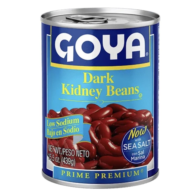 Goya Dark Red Kidney Beans Low Sodium, 15.5 Oz, 2-Pack