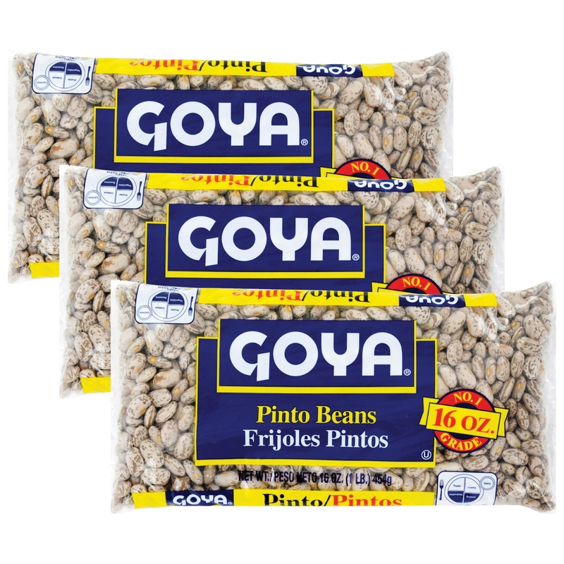 Goya Foods Pinto Beans, Dry, 16 Ounce (Pack Of 3)