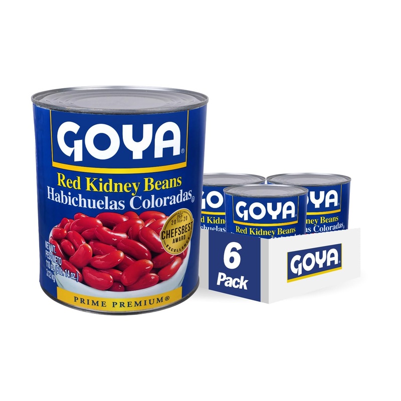Goya Foods Red Kidney Beans, 110 Ounce (Pack Of 6)