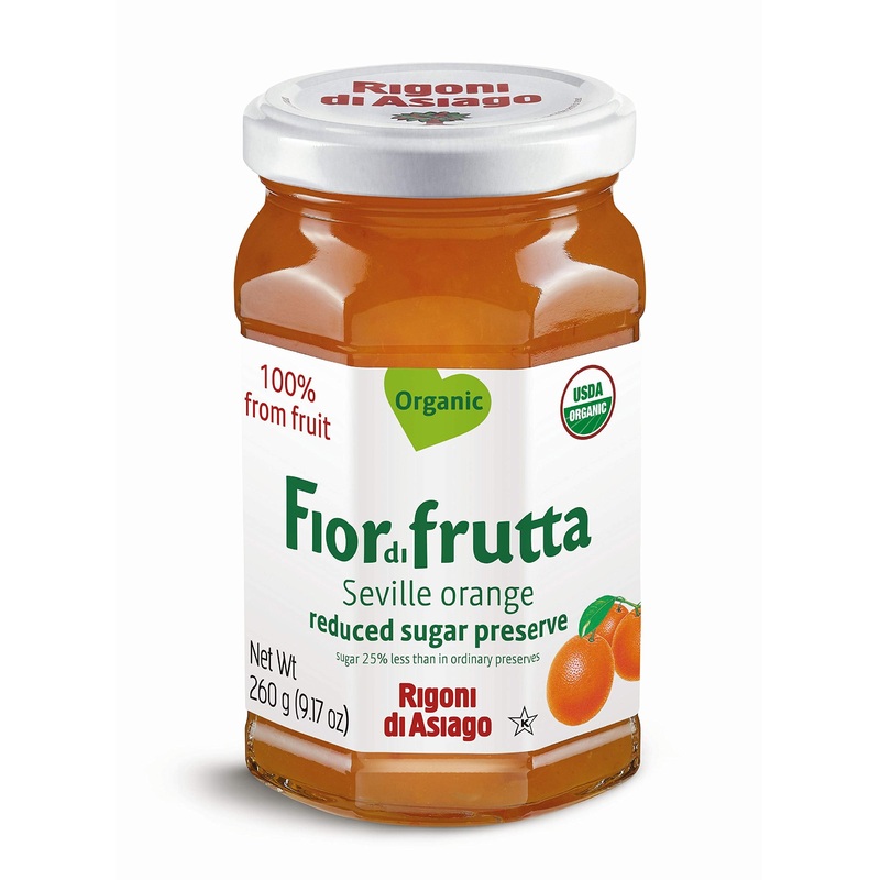 Rigoni Di Asiago Fiordifrutta Fruit Spread, Seville Orange, Organic, 9.17 Oz