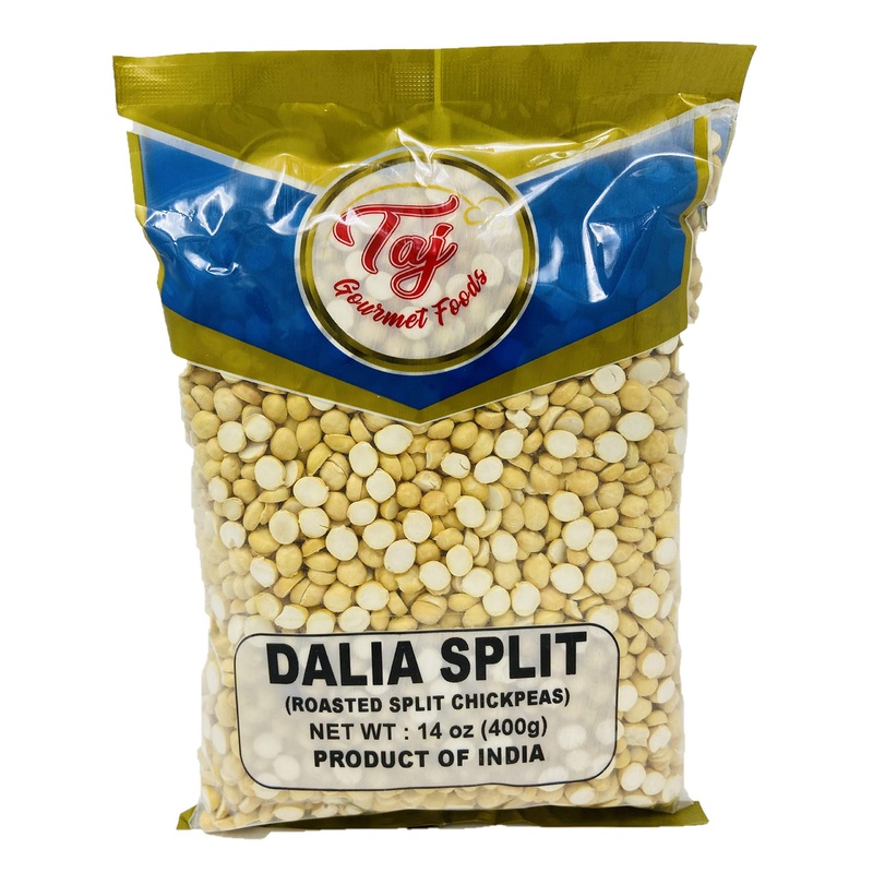 Taj Premium Indian Dalia Split (Roasted Split Chickpeas Daliya), (14Oz)