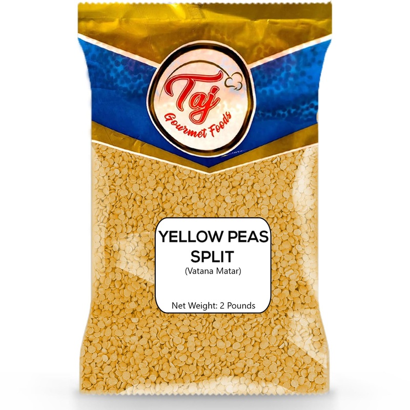 Taj Yellow Peas Split 2-Pounds | Vatana Split | Vatana, Matar