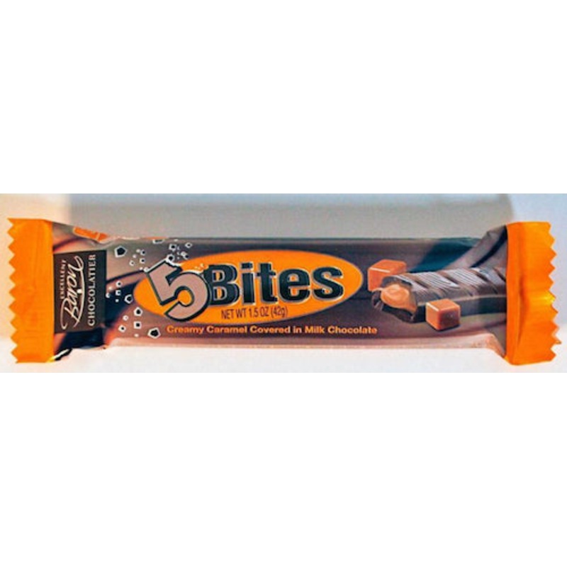Baron 5 Bites Milk Chocolate Caramel – 12ct