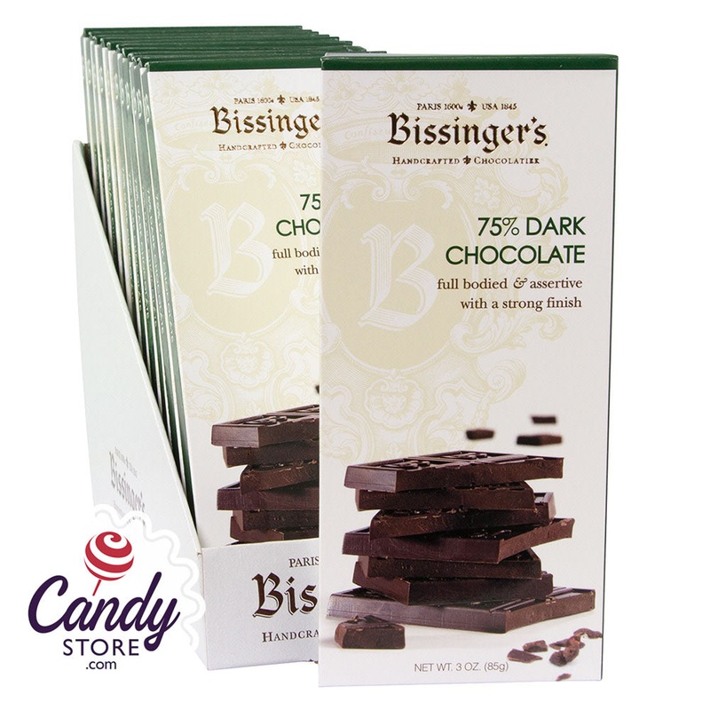 Bissinger’s 75% Dark Chocolate 3oz Bar – 12ct