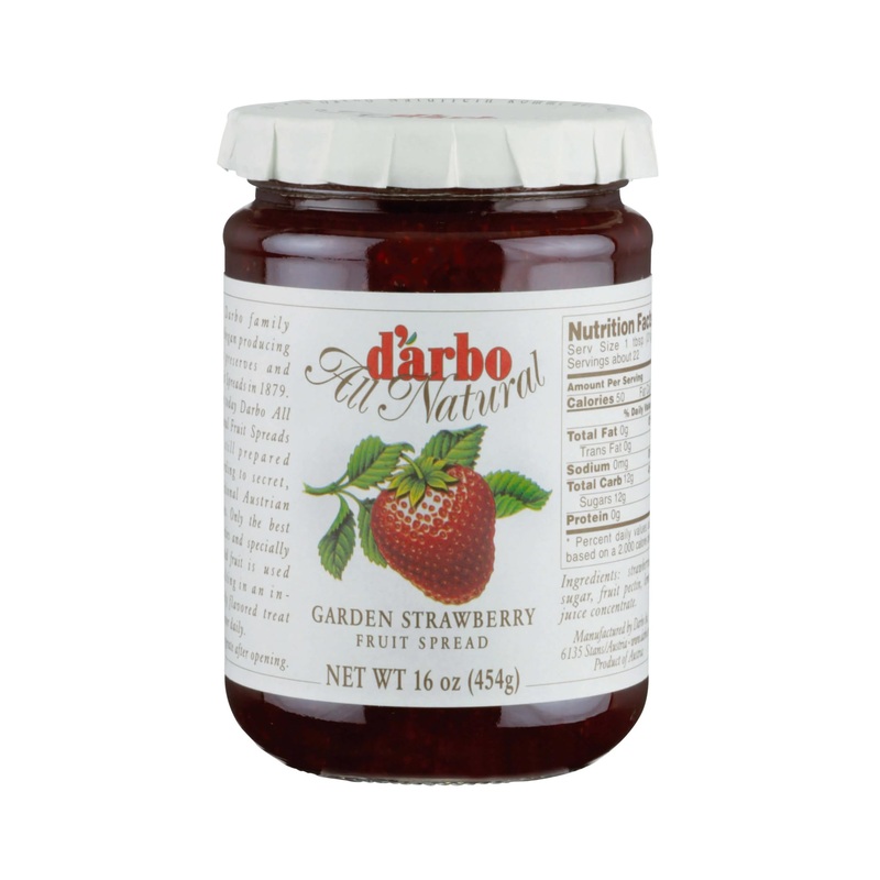 D’Arbo All Natural Fruit Spread, Strawberry, 16 Oz