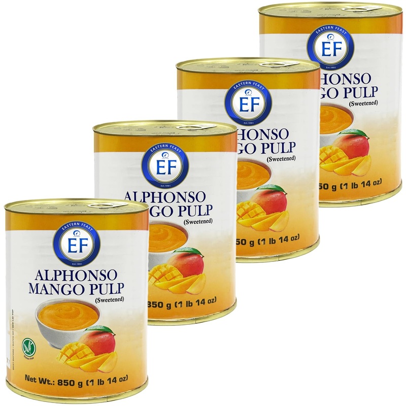 Eastern Feast – Alphonso Mango Pulp, 30Oz / 850G (Pack Of 4)