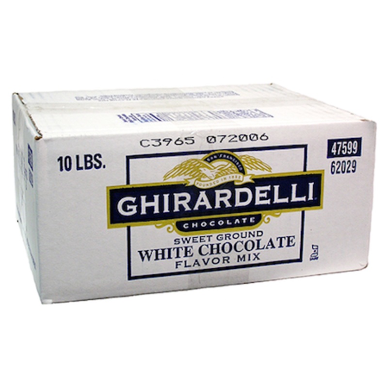 Ghirardelli Sweet Ground White Chocolate Flavored Powder – 10lb