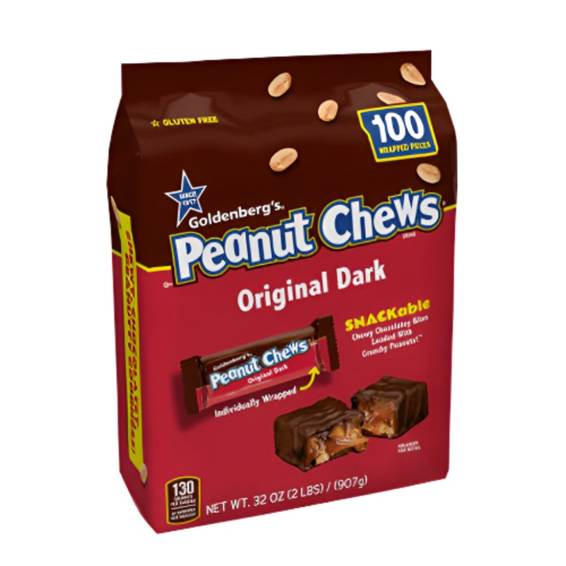 Goldenberg’s Peanut Chews 100 count 32 oz. Bag