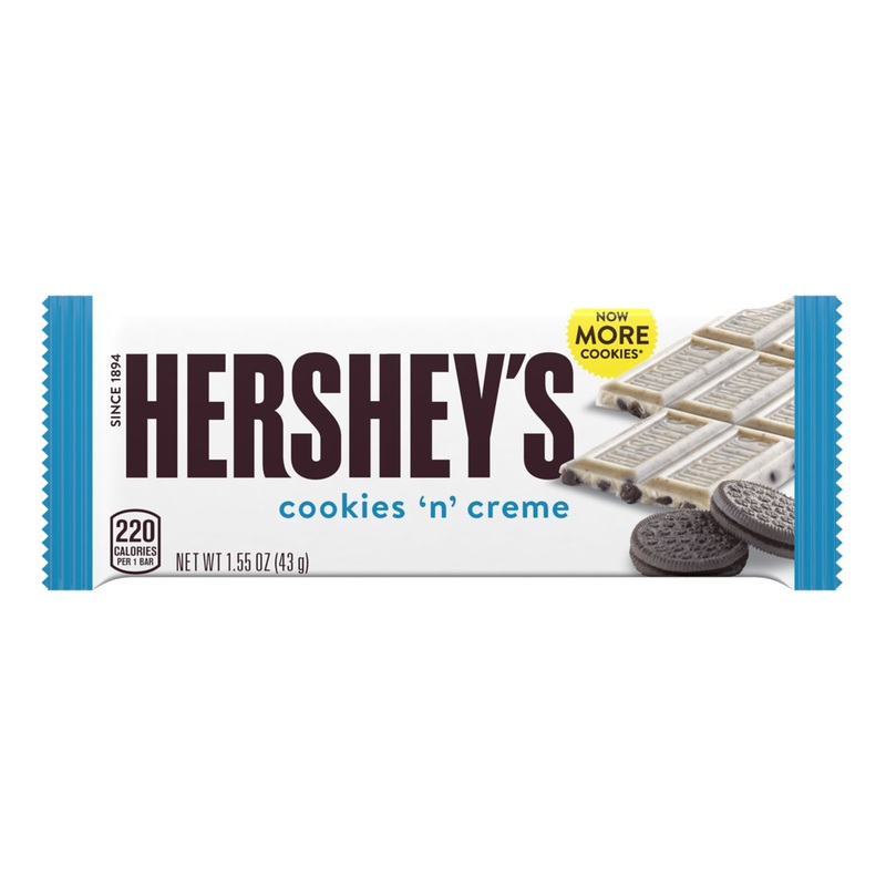 Hershey’s Cookies ‘N’ Creme Candy Bar 1.55 oz.