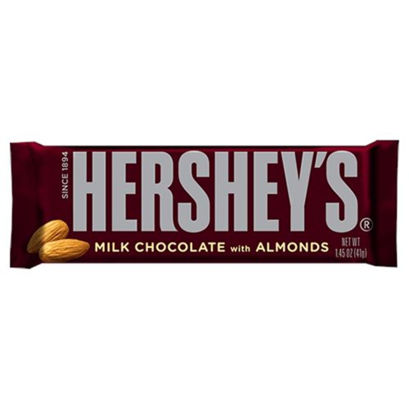 Hershey’s Milk Chocolate with Almonds Candy Bar 1.45 oz.