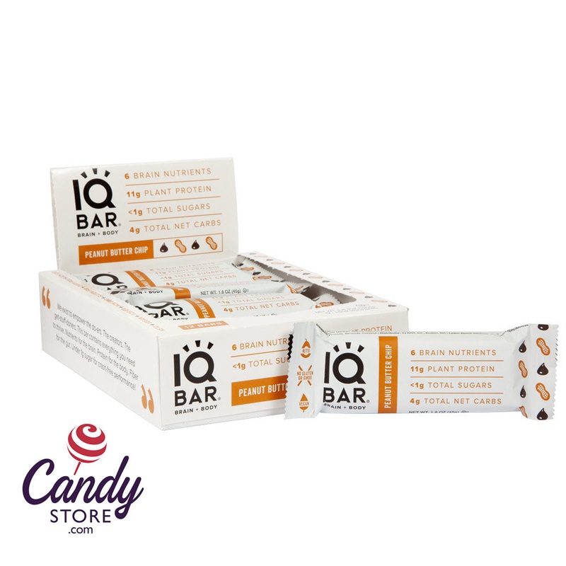 IQ Bars Peanut Butter Chip 1.6oz – 12ct