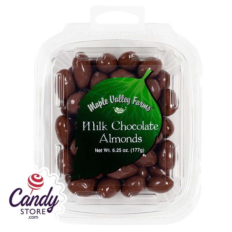 Maple Valley Farms Milk Chocolate Almonds 6.25oz – 6ct
