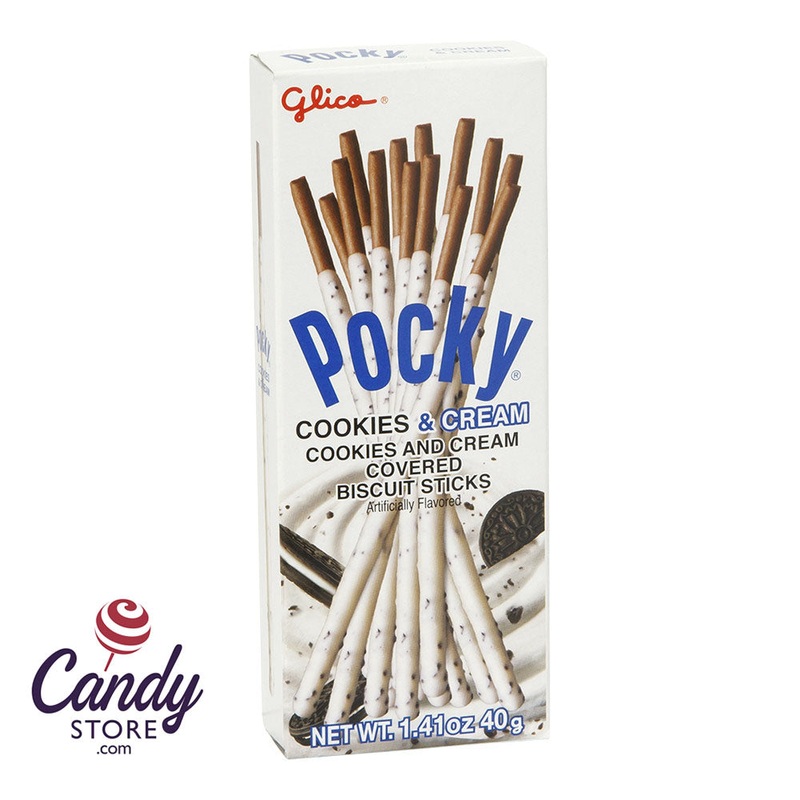 Pocky Sticks Cookies ‘N Cream Cookie 1.41oz Box – 20ct