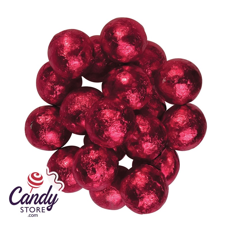 Red Foiled Milk Chocolate Marble – 10lb