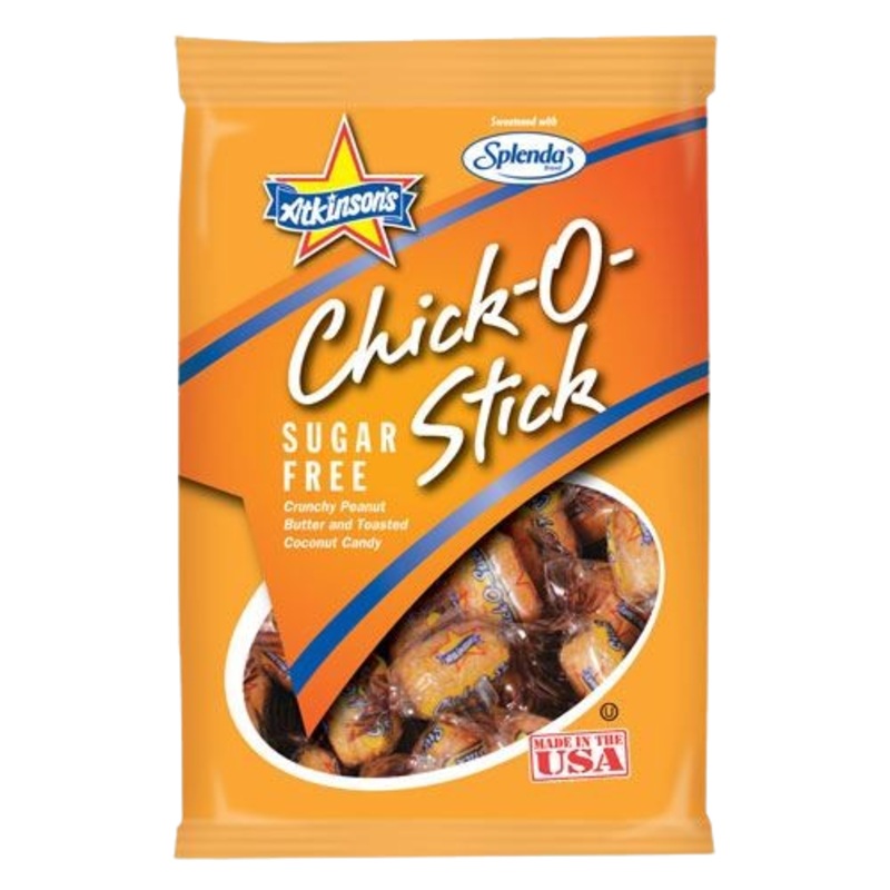 Sugar Free Chick-O-Sticks Crunchy Peanut Butter & Toasted Coconut Candy