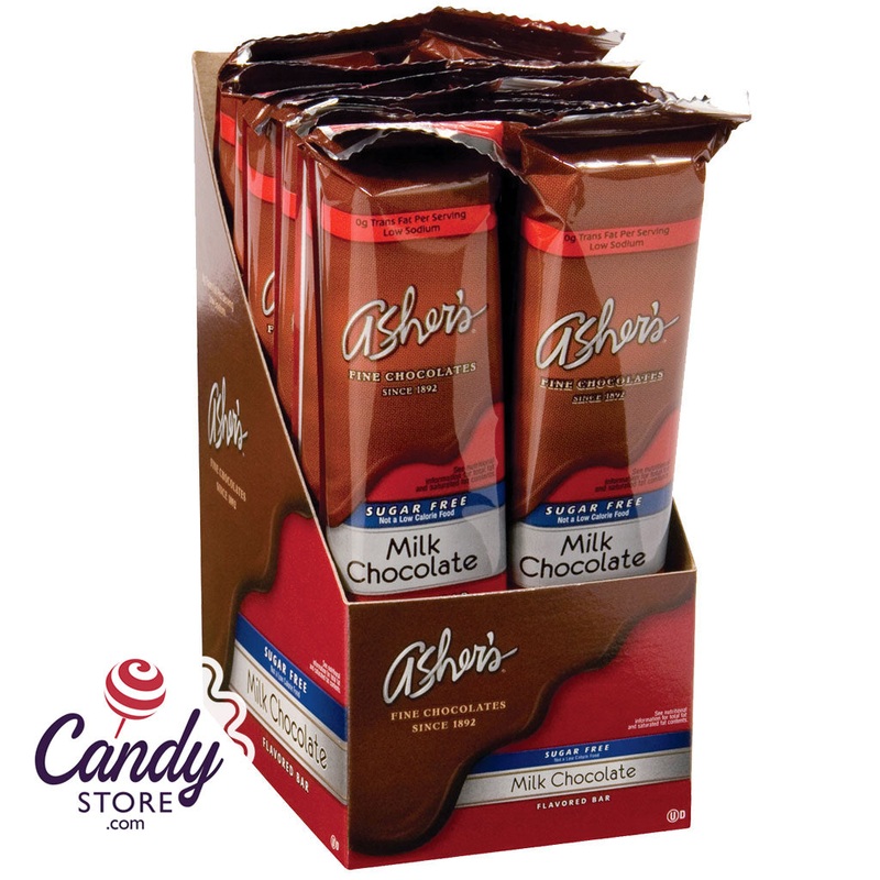 Asher’s Sugar Free Milk Chocolate Bars – 12ct